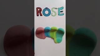 Guess the mixed color of Rose satisfying colormixing rose alphabetlore [upl. by Lennad636]