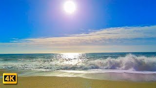 4K Beautiful Beaches in the World Ocean Sounds Waves Calm Sea and Relaxing Sound of Waves for Sleep [upl. by Arundell]