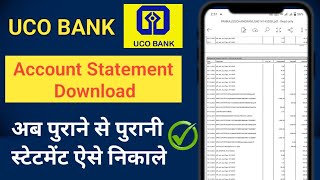 Uco bank account statement download 2024  Uco bank ki statement kaise nikale  Man of technical [upl. by Halimak]