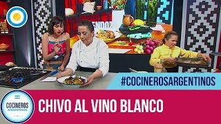 Chivo al vino blanco con zapallo queso de cabra y cebolla morada  Cocineros Argentinos [upl. by Nnov]