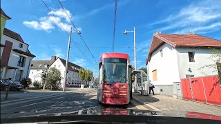 Driving in Germany 🇩🇪 from Darmstadt to Frankfurt City in the Dippemesse Eissporthalle fair travel [upl. by Nonnah445]