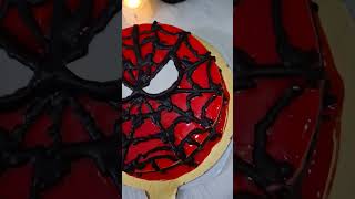 Spider theme cakeyoutubeshorts trndingvedio chocolatecake [upl. by Jennie475]