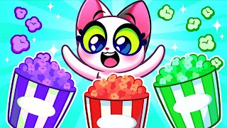 🍿Popcorn Track Song for Kids 🍿 Stories for Babies by PurrPurr 😻 [upl. by Riccardo]