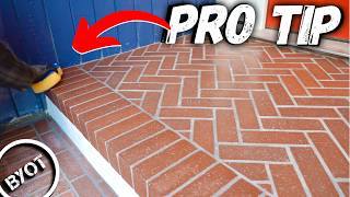 DIY Brick Veneer Patio Transformation [upl. by Irolav]