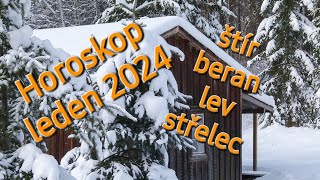 🩷🤍🩶 Horoskop leden 2024  štír ♏ beran ♈ lev ♌ střelec ♐ [upl. by Ahiel]