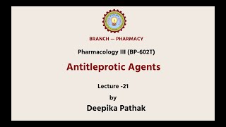 Pharmacology  III  Antileprotic Agents AKTU Digital Education [upl. by Junieta]