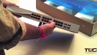 DLink DGS121024 Gigabit Rackmount Switch Unboxing amp Setup [upl. by Leamaj]