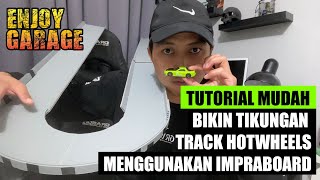 Tutorial bikin tikungan track hotwheels menggunakan impraboard tutorial trackhotwheels hotwheels [upl. by Ahsenar]