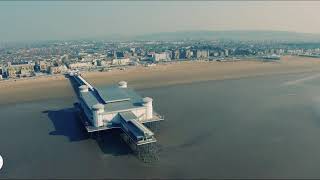 Weston superMare Pier Drone Flight [upl. by Austin]