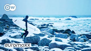 Arctic Surfing In The Freezing Waters Of The Lofoten Islands In Norway [upl. by Lubow894]