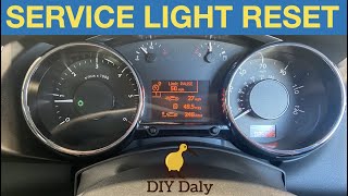 Peugeot 3008 service light reset procedure [upl. by Harbard]