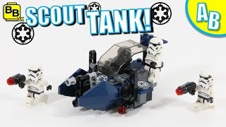 LEGO IMPERIAL SCOUT TANK 75262 ALTERNATIVE BUILD [upl. by Ahsinar]