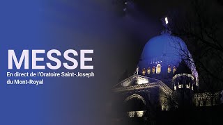 Messe en direct de lOratoire SaintJoseph  1er janvier 2023 [upl. by Arjan250]