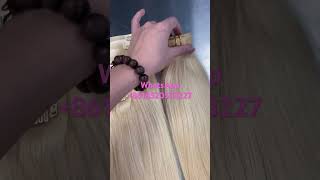 Seamless clip ins hair clipins hairextensions hairstyle hair rawhairfactory 613 [upl. by Yoreel]