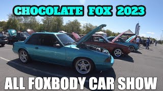 Chocolate Fox 2023 FOXBODY CAR SHOW FULL COVERAGE [upl. by Naol]