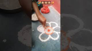 no artificial colour rangoli happy diwali 🎇🪔 [upl. by Croteau]