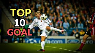 Zinedine Zidane Top 10 Legendary Goals Ever [upl. by Norbie935]