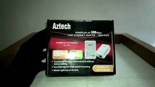 Aztech Homeplug 500mbps Powerline Networking [upl. by Chretien]