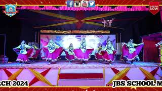 Bharat Main Haryana  Group dance  shorts haryana  Jbs School makrana  Folk Dance hariyanvi [upl. by Nerrawed]