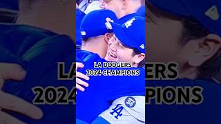 CONGRATULATIONS LA DODGERS MLB 2024 CHAMPIONS champions mlb shoheiohtani mlbshorts yankees [upl. by Agee181]