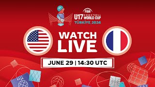 Group Phase  USA v France  Full Basketball Game  FIBA U17 Basketball World Cup 2024 [upl. by Ephraim]