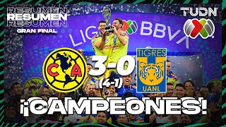 HIGHLIGHTS  América 3 41 0 Tigres  AP2023  Final VUELTA  TUDN [upl. by Peirce]