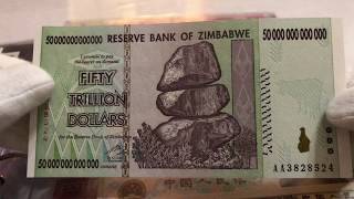 50 trillion dollars zimbabwe banknote [upl. by Reisman]