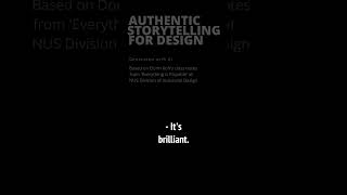 Design Storytelling  From The Design Classroom of Donn Koh [upl. by Gualtiero]