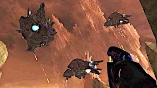 Halo 2 Alpha Moon Friendly 3 Phantoms after Destroying AntiAircraft Cannon [upl. by Speroni411]