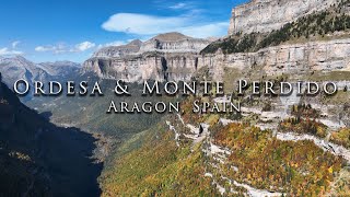 4K Ordesa amp Monte Perdido Unearthly beautiful canyon in Pyrenees sparkling with autumn colors [upl. by Darryl297]