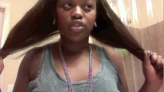 Straightened amp Curled Janet Collection Hair [upl. by Kerekes]