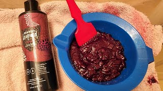 Dyeing my hair with Strawberry Leopard Merlot 🍓🐆 [upl. by Nordin]