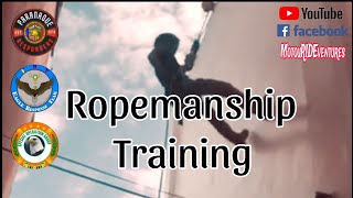 Rappelling Sinubok ang Tapang  Ropemanship Training ERT Paran̈aque Chapter [upl. by Anitneuq]