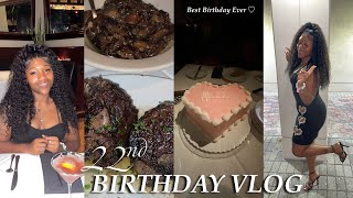 22ND BIRTHDAY VLOG Dinner at New York Prime Bowling  Big Surprise💖 [upl. by Groves]