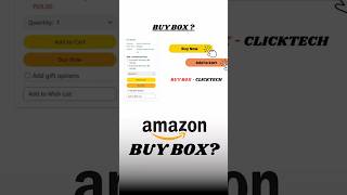 What is Buy Box on Amazon  🤔 Ecommerce buy box win buybox ecommerce amazon [upl. by Elvah461]