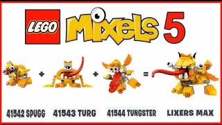 LEGO MIXELS SERIES 5 LIXERS MAX 41542 SPUGG41543 TURG41544 TUNGSTER Лего Миксели 5 ЛИКСТЕР МАКС [upl. by Irehc]