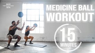 15 Minute Medicine Ball HIIT Workout For All Fitness Levels [upl. by Fernand]