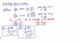 SecondOrder Partial Derivatives [upl. by Sailesh820]