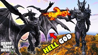 Franklin Finally Catch DEVIL GOD With HELL GOD in GTA 5  SHINCHAN and CHOP [upl. by Elvera]