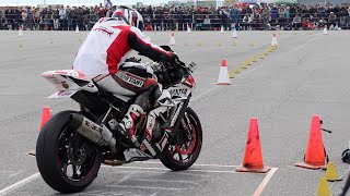 MOTO GYMKHANA  ZX10R YZFR6 WR450F DRZ400SM [upl. by Aholla]