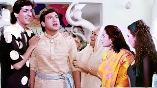 लड़की को देखकर Govinda की यादास चली गई  Chuneky Panday Kadar Khan  Aankhen Movie Comedy Scene [upl. by Nihahs]