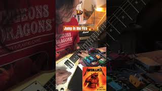 Jump in the Fire 🔥 🎸  First solo 🎶 metallica marshallamps flyingv guitarhero heavymetal [upl. by Boyden]