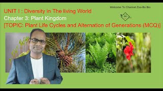 Plant Kingdom  Plant Life cycle and alternation of generation MCQ  2025  ZOO BO BIO [upl. by Manfred447]