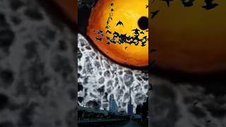 Lunar😱😱 Moon Collision to new cityshorts vfx moon [upl. by Alegre]