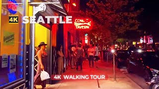 4k SEATTLE Capitol Hill Walk After Midnight [upl. by Aihtiekal618]