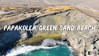 Papakolea Green Sand Beach on the Big Island of Hawaii [upl. by Maggio]