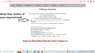 How to download books from LibGenis [upl. by Anders]