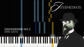 Gnossienne No2 by Erik Satie  Piano Tutorial  INTERMEDIATE [upl. by Lenci]