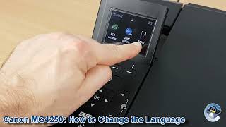 Canon Pixma MG4250 How to Change the Language [upl. by Sprung]