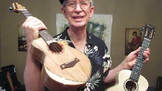 Caramel White Curly Maple vs Hricane Spalted Maple Concert Ukuleles [upl. by Kletter]